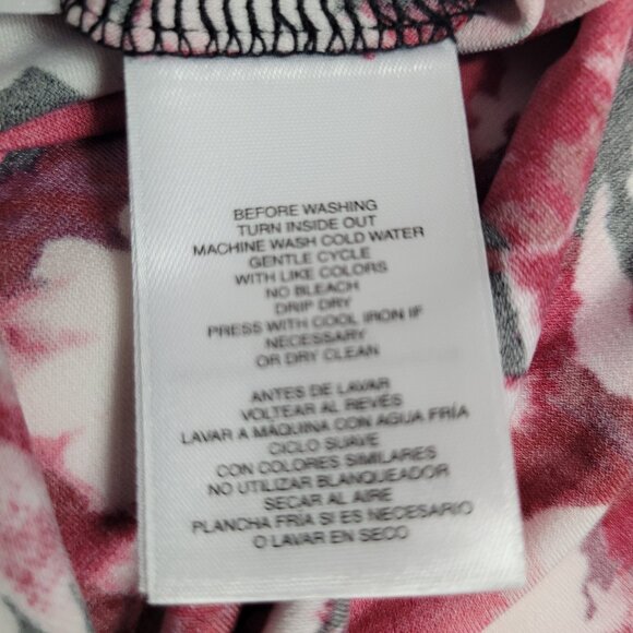 NWT Knit Top ANNE KLEIN PETITE Size PXXL Long Sleeve Fire Red Multi Black White - Picture 10 of 14